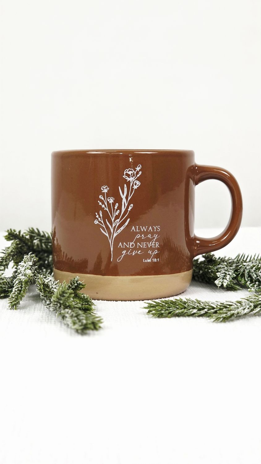 Inspirational Coffee Mug Terrocatta