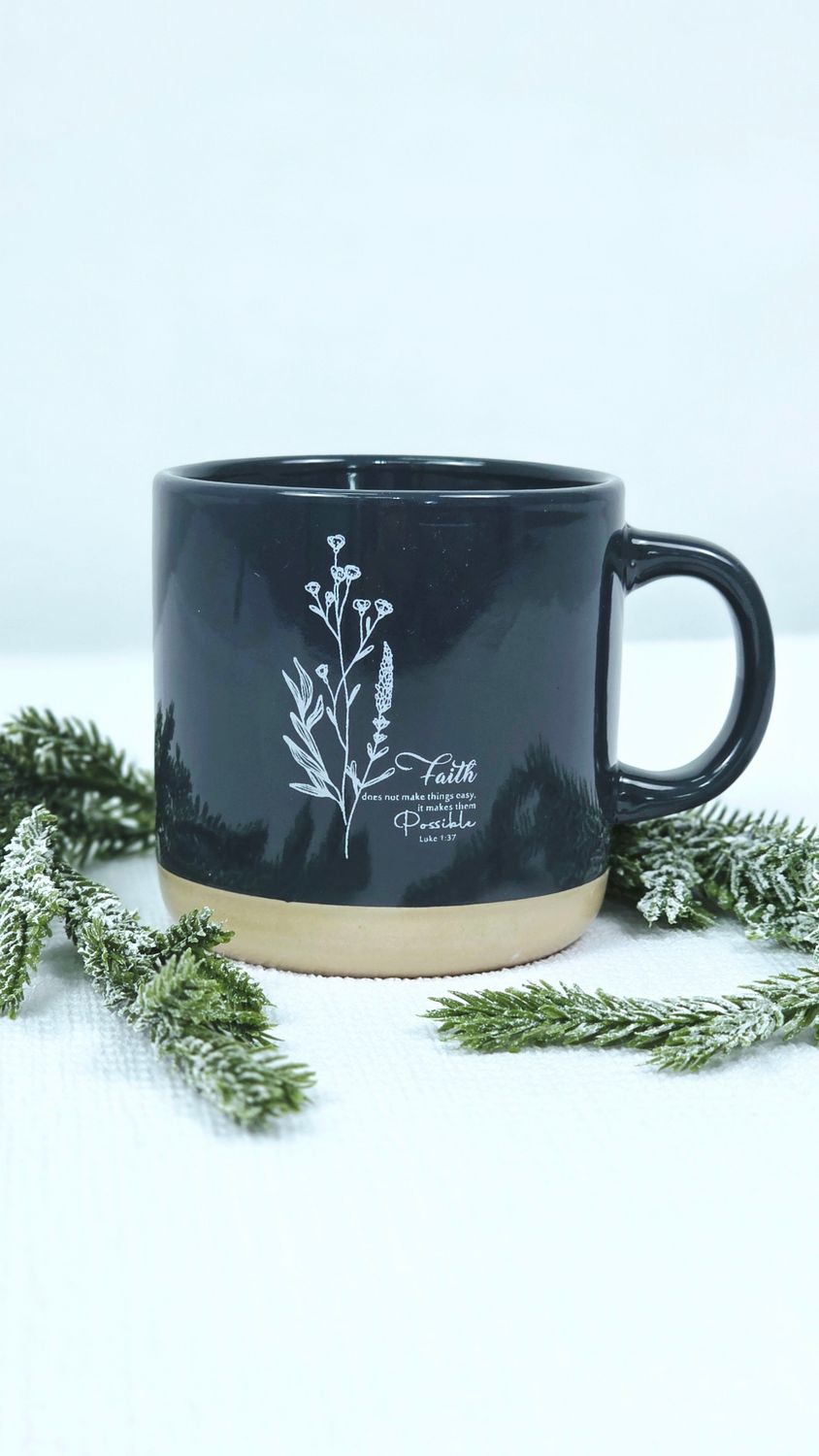 Inspirational Coffee Mug Charcoal
