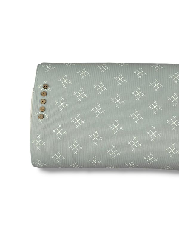 *Unique Design* Willow Ribbed Knit Cross Cluster Ice