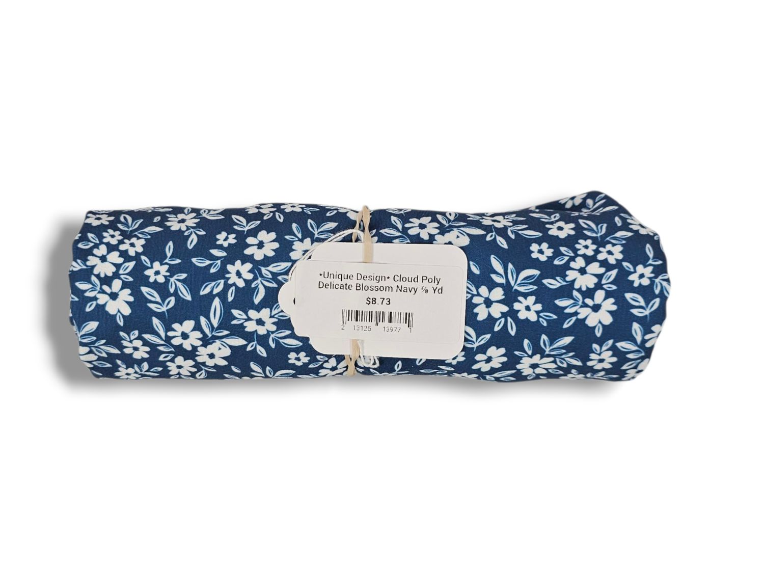 *Unique Design* Cloud Poly Delicate Blossom Navy ⅞ Yd