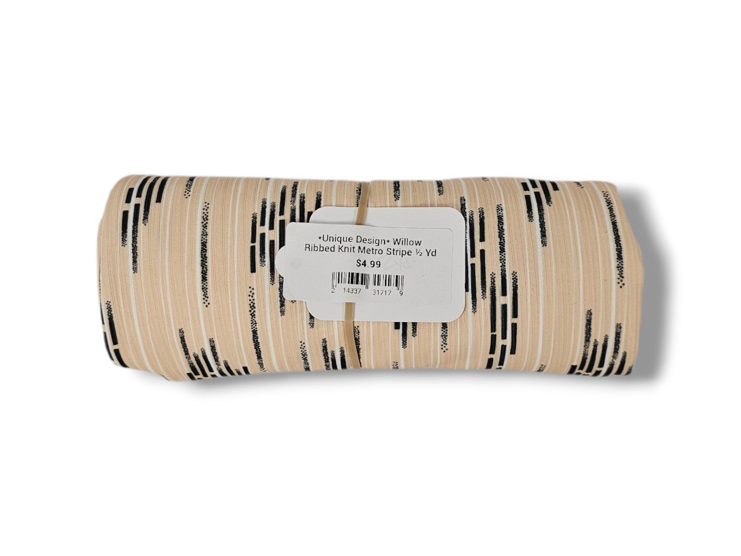 *Unique Design* Willow Ribbed Knit Metro Stripe ½ Yd