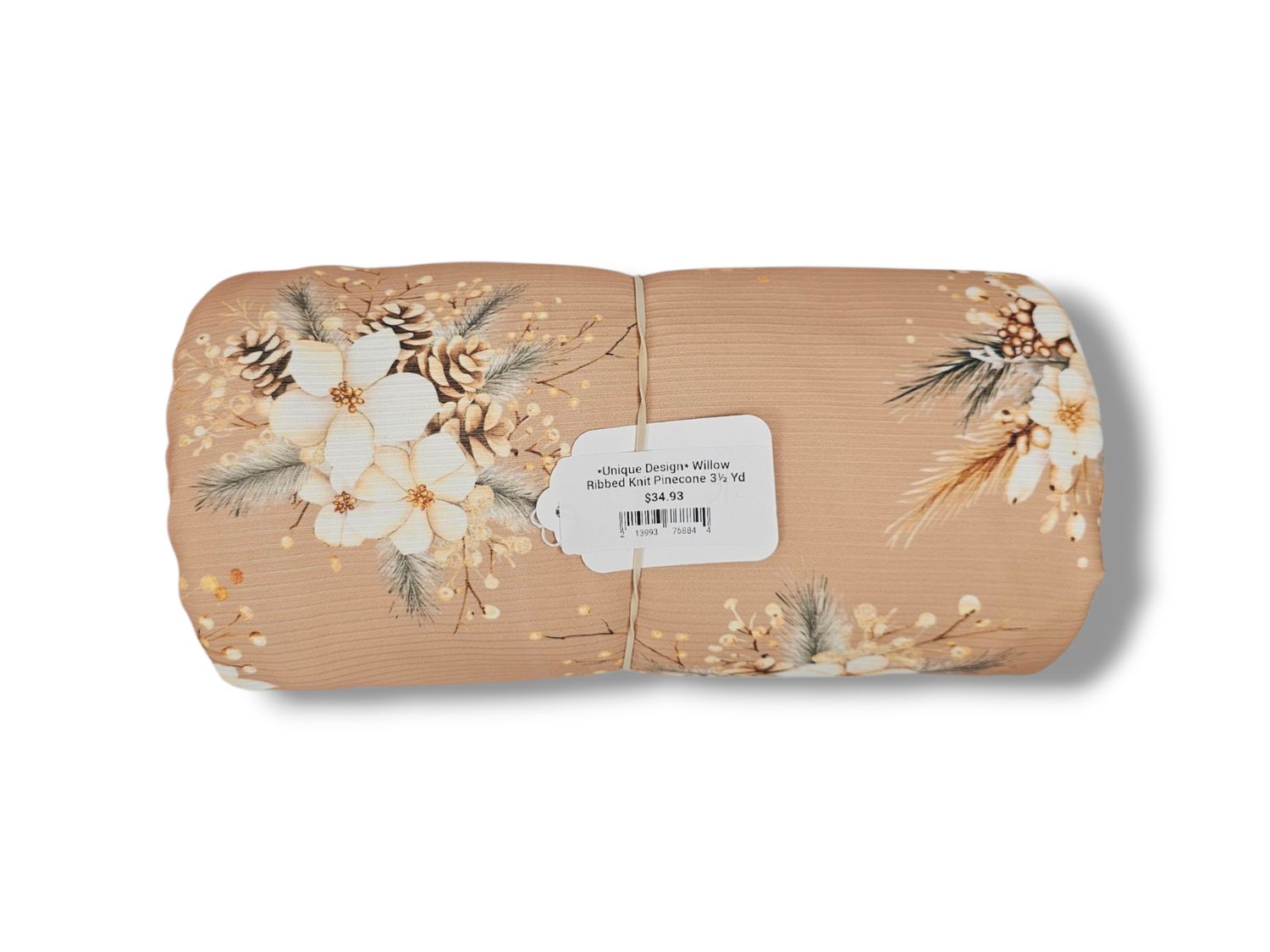 *Unique Design* Willow Ribbed Knit Pinecone 3½ Yd