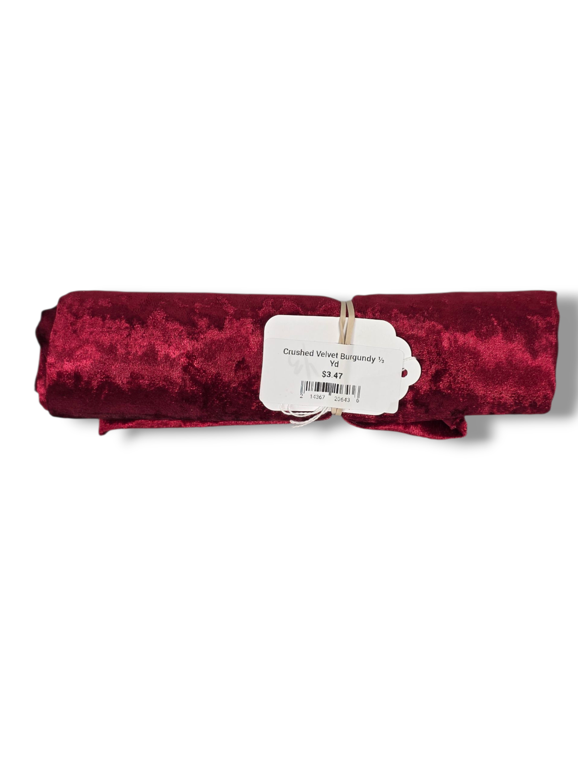 Crushed Velvet Burgundy ⅓ Yd