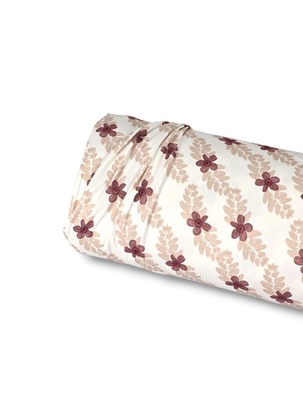 *Unique Design* Willow Ribbed Knit Burgandy Fern