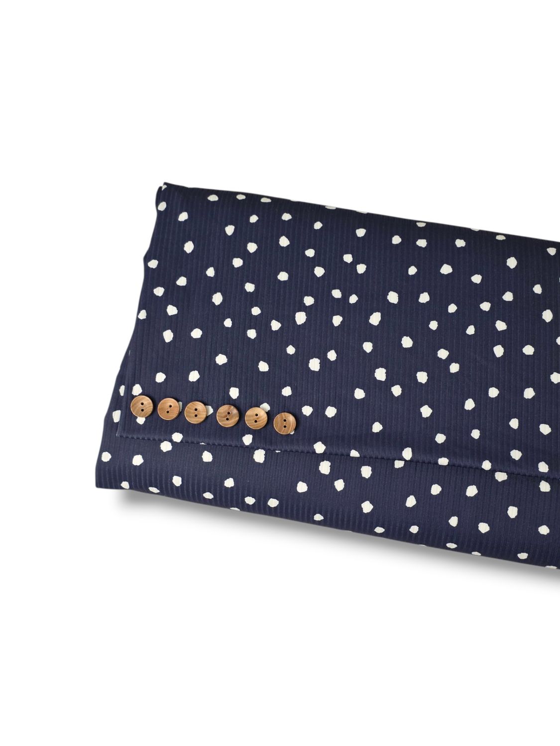 Reign Rib Knit Ditsy Dots Navy