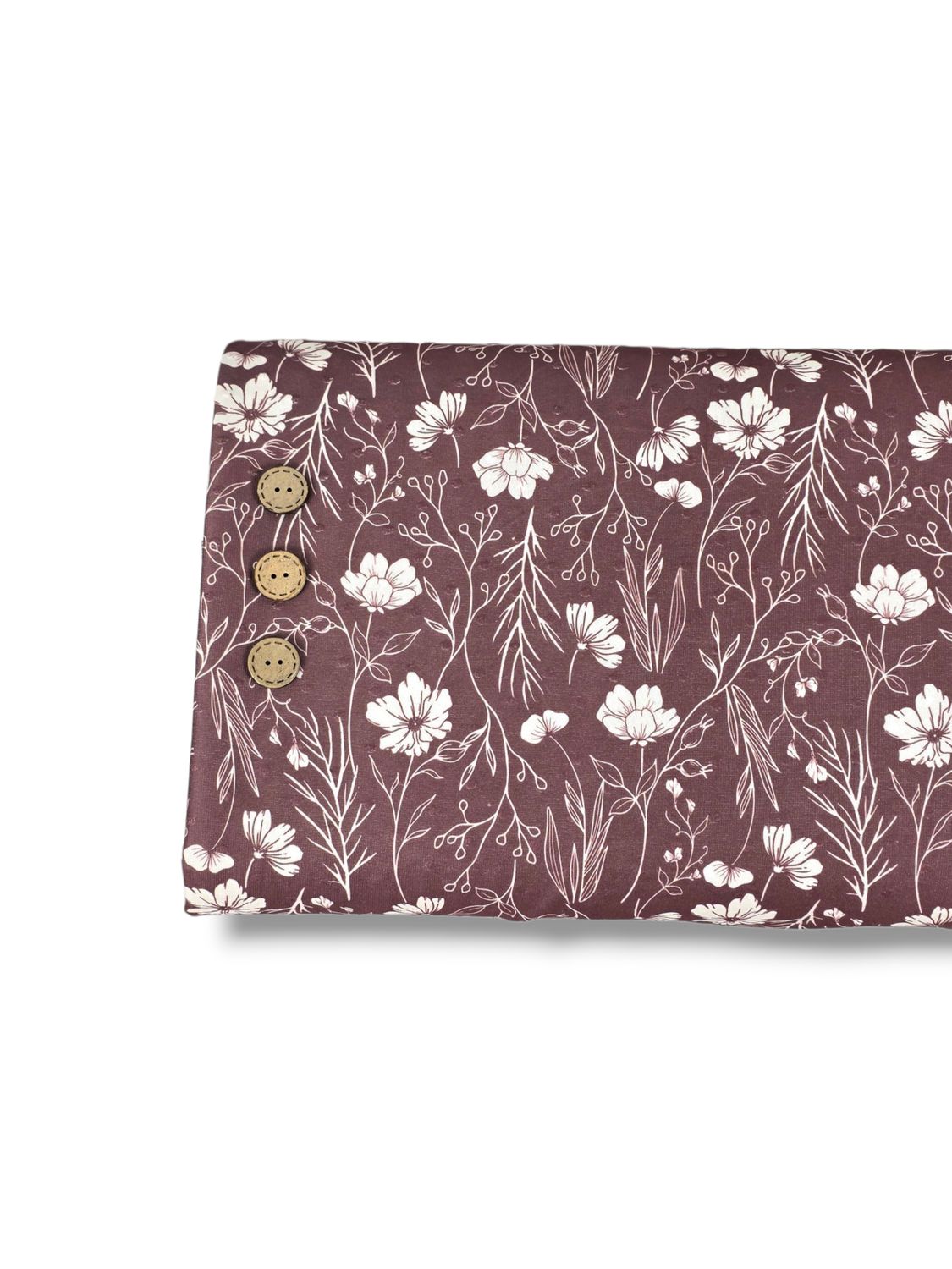 Swiss Dot Knit Subtle Petals Berry