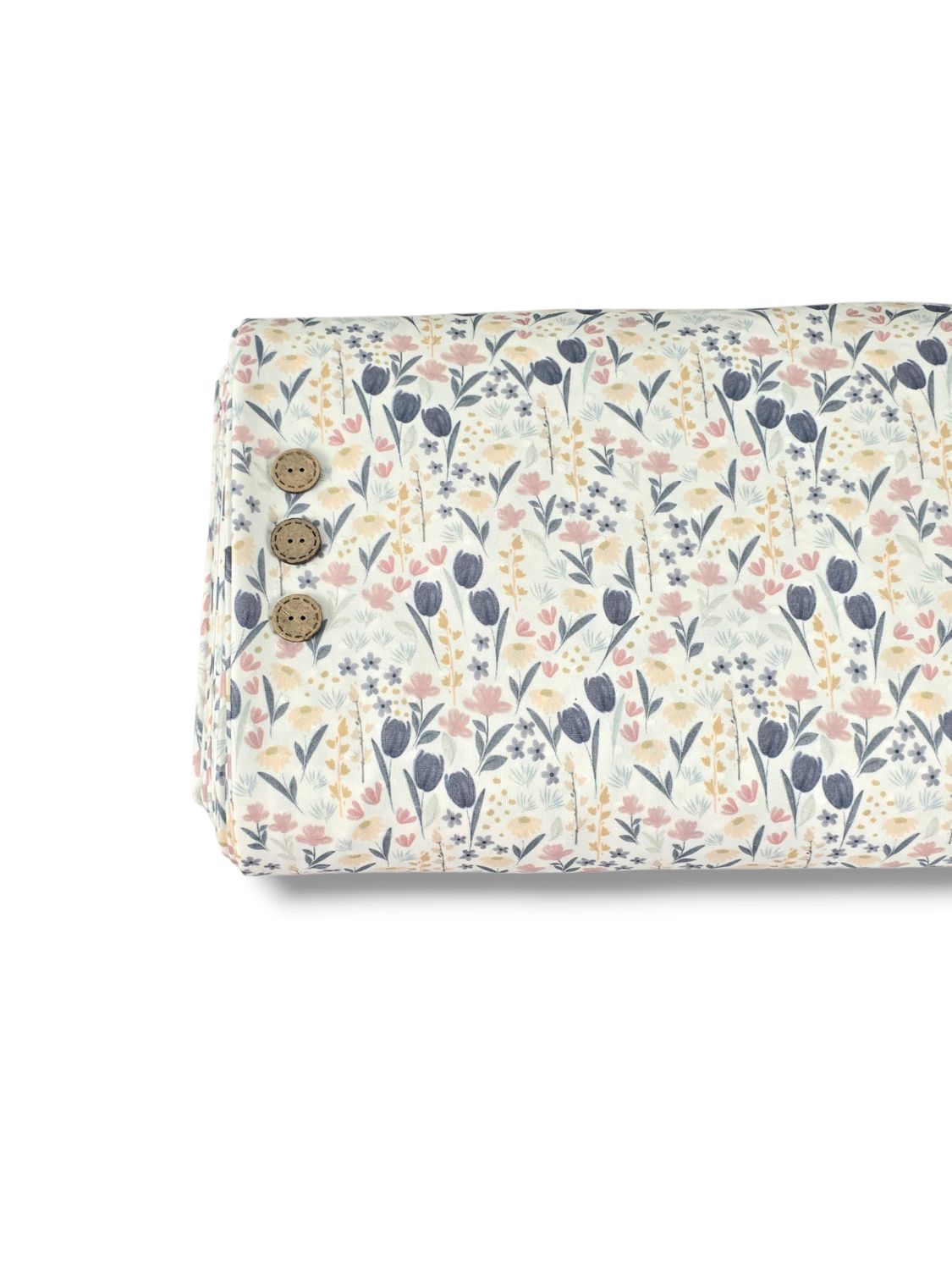 Swiss Dot Knit Dainty Watercolor White