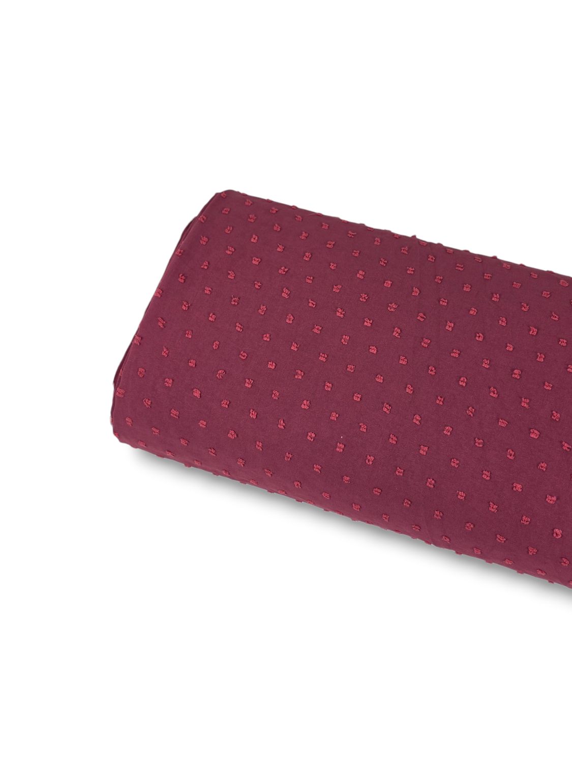 Poly Swiss Dot Cranberry