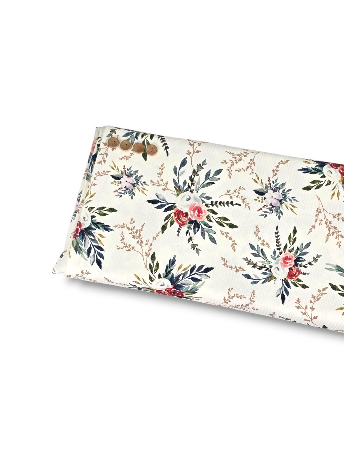 *Unique Design* Willow Ribbed Knit Noel Cluster White