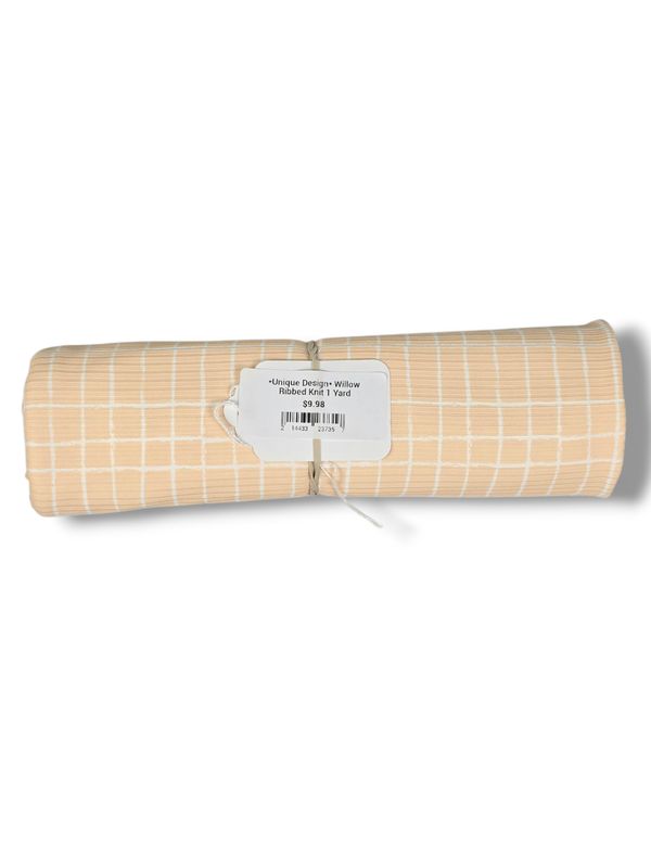 *Unique Design* Willow Ribbed Knit 1 Yard