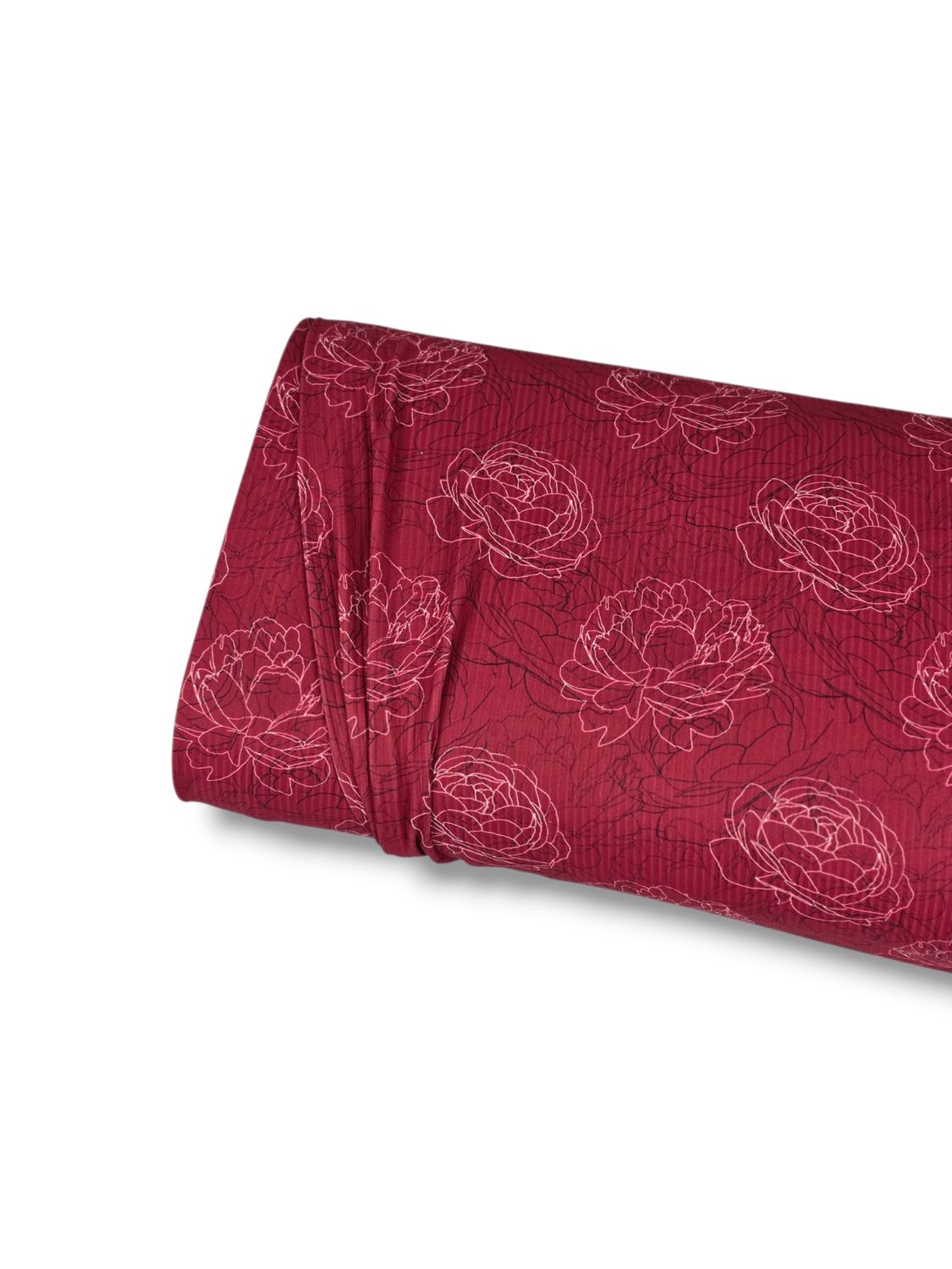 *Unique Design* Willow Ribbed Knit Petal Sketch Magenta