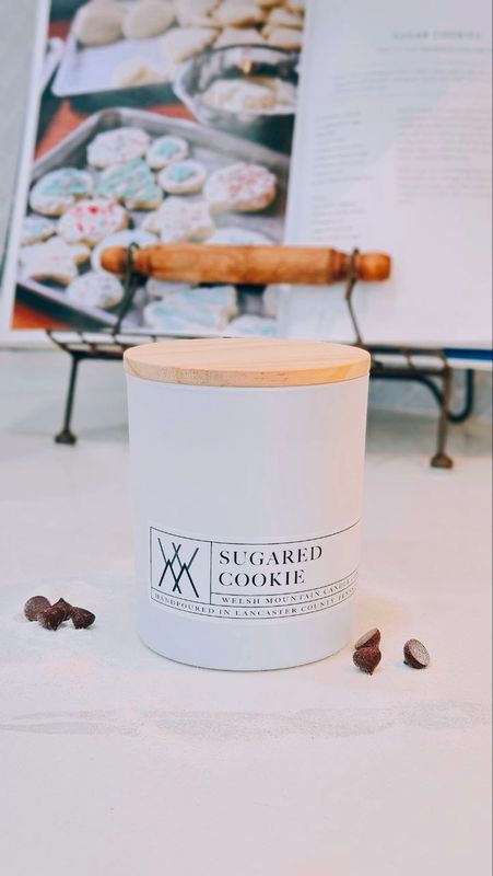 Sugared Cookie Coconut Wax 16 Oz. White Bamboo Lid