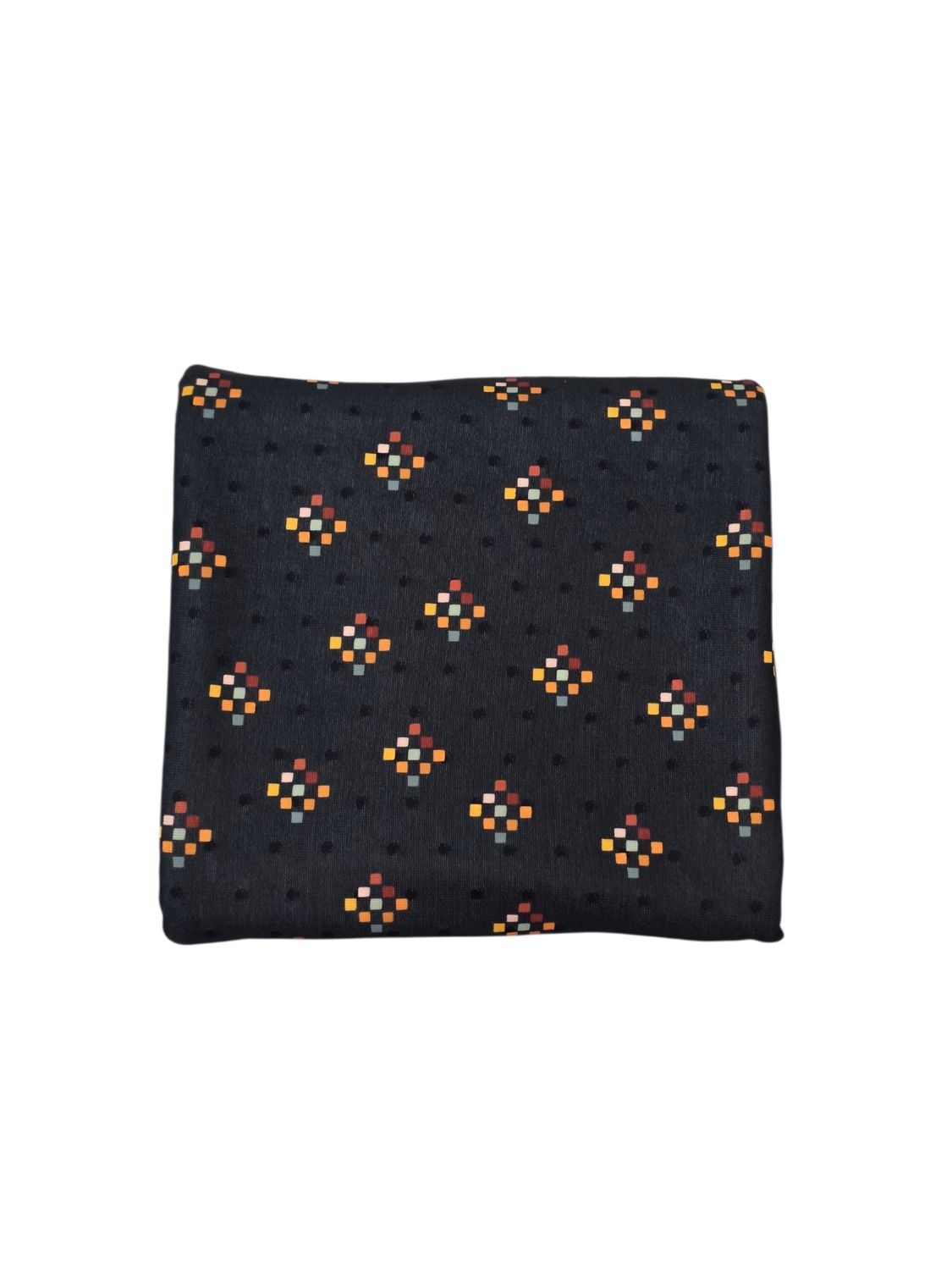 *Unique Design* Swiss Dot Knit Block Confetti Black