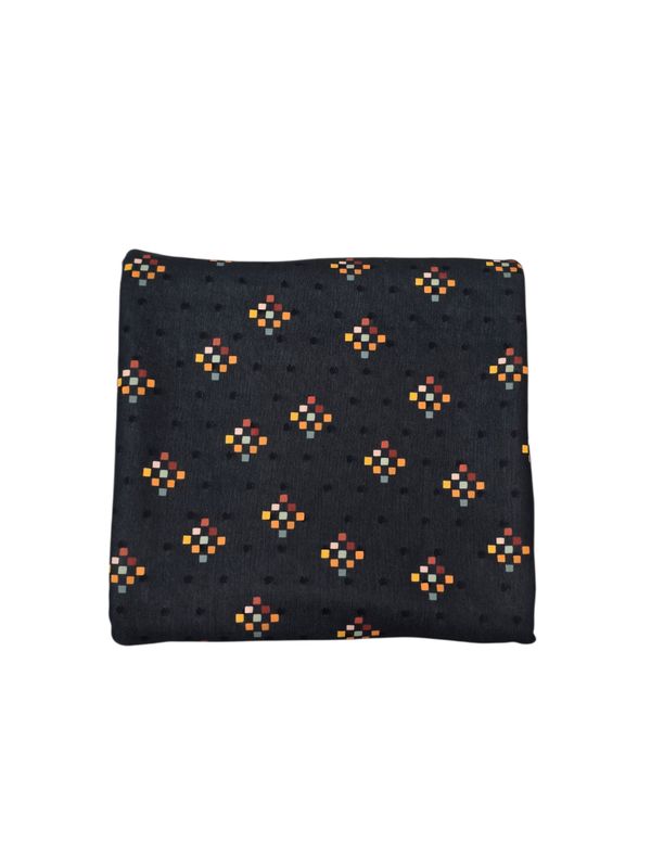 *Unique Design* Swiss Dot Knit Block Confetti Black