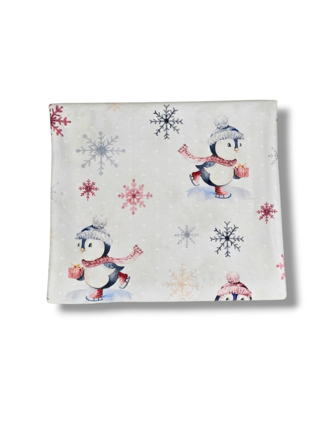 *Unique Design* Swiss Dot Knit Winter Wonderland White