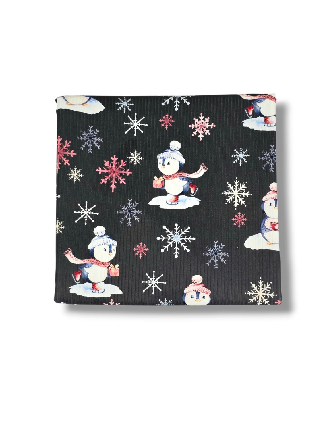 *Unique Design* Willow Ribbed Knit Winter Wonderland Charcoal