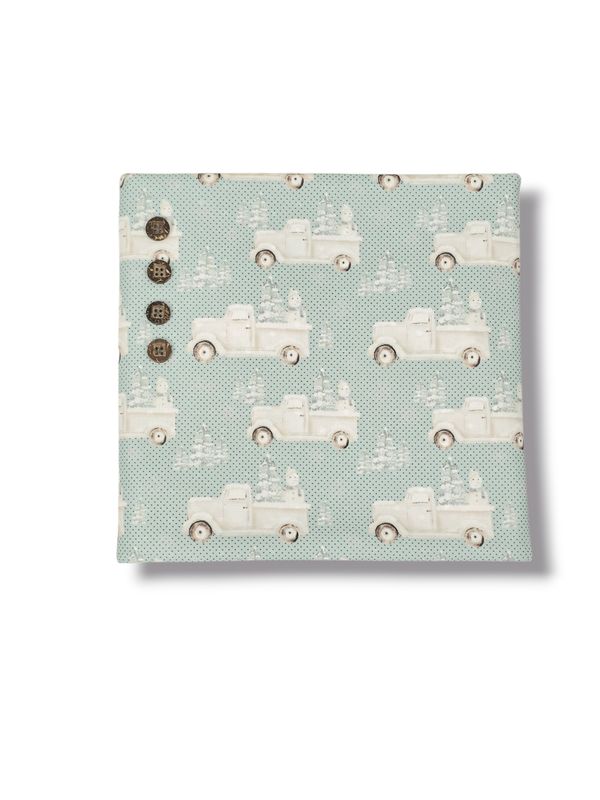 *Unique Design* Swiss Dot Knit Frosty Haul Sky