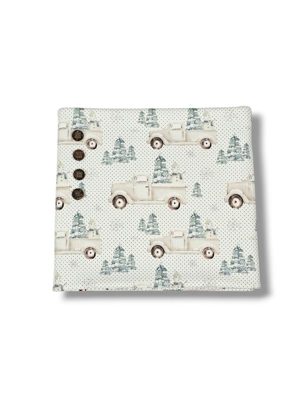 *Unique Design* Willow Ribbed Knit Frosty Haul White