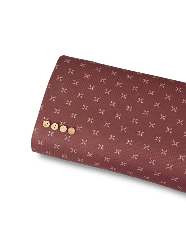 *Unique Design* Willow Ribbed Knit Criss Cross Burgundy