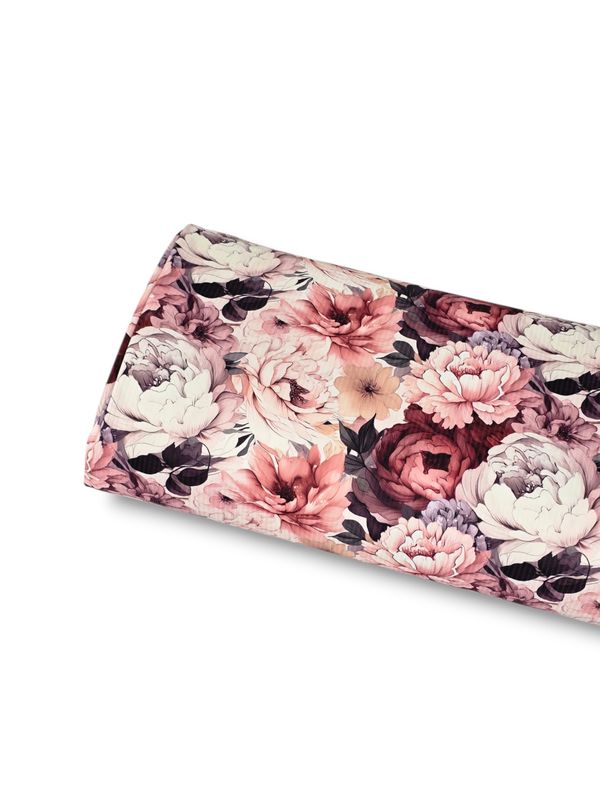 *Unique Design* Willow Ribbed Knit Peony Majesty