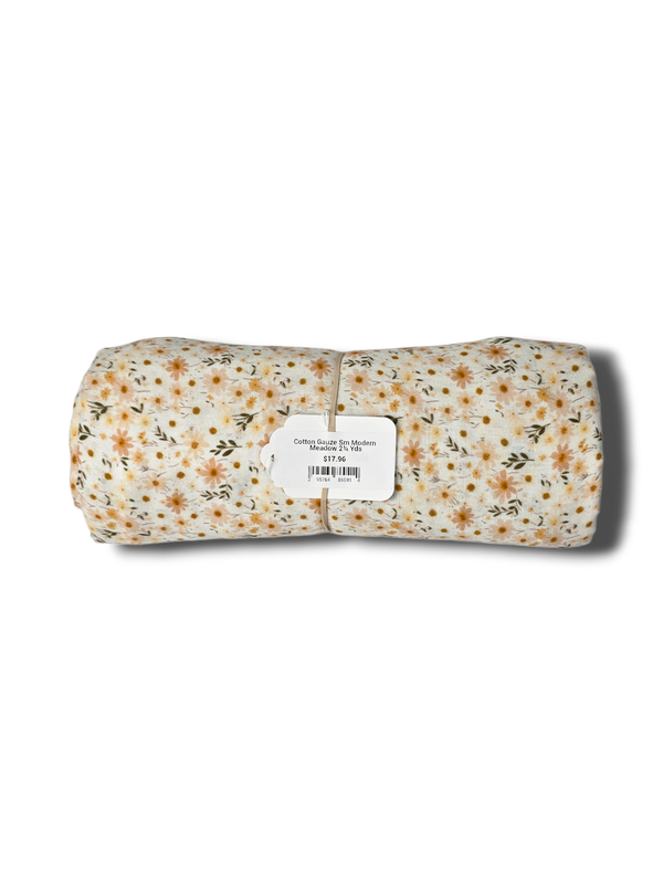 Cotton Gauze Sm Modern Meadow 2¼ Yds