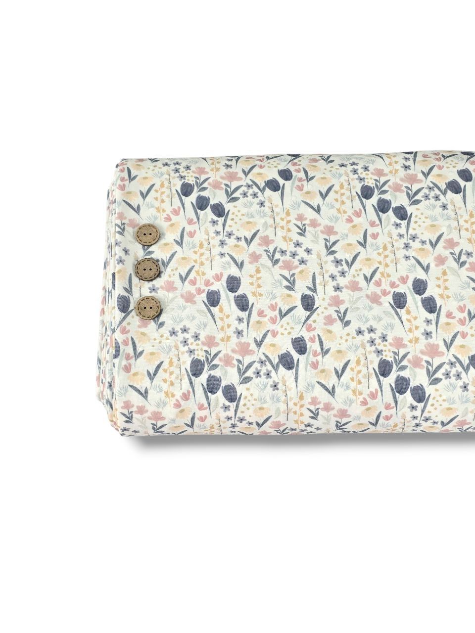 Swiss Dot Knit Dainty Watercolor White