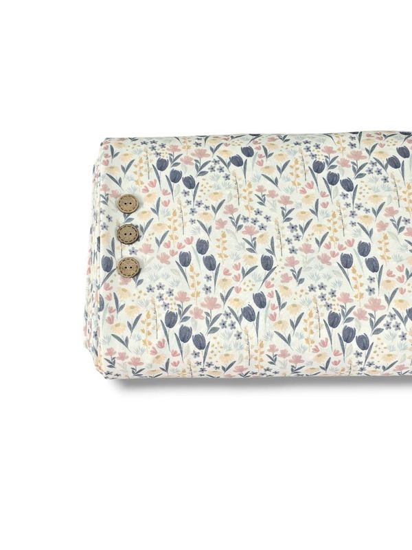 Swiss Dot Knit Dainty Watercolor White