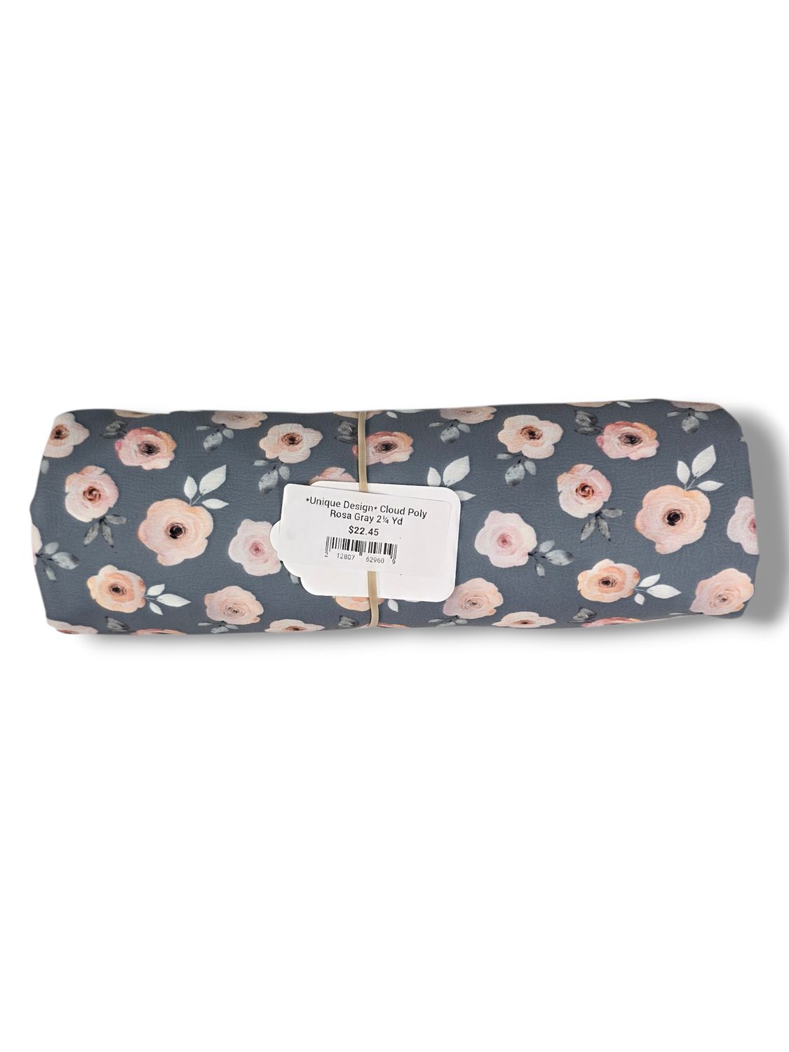 *Unique Design* Cloud Poly Rosa Gray 2¼ Yd
