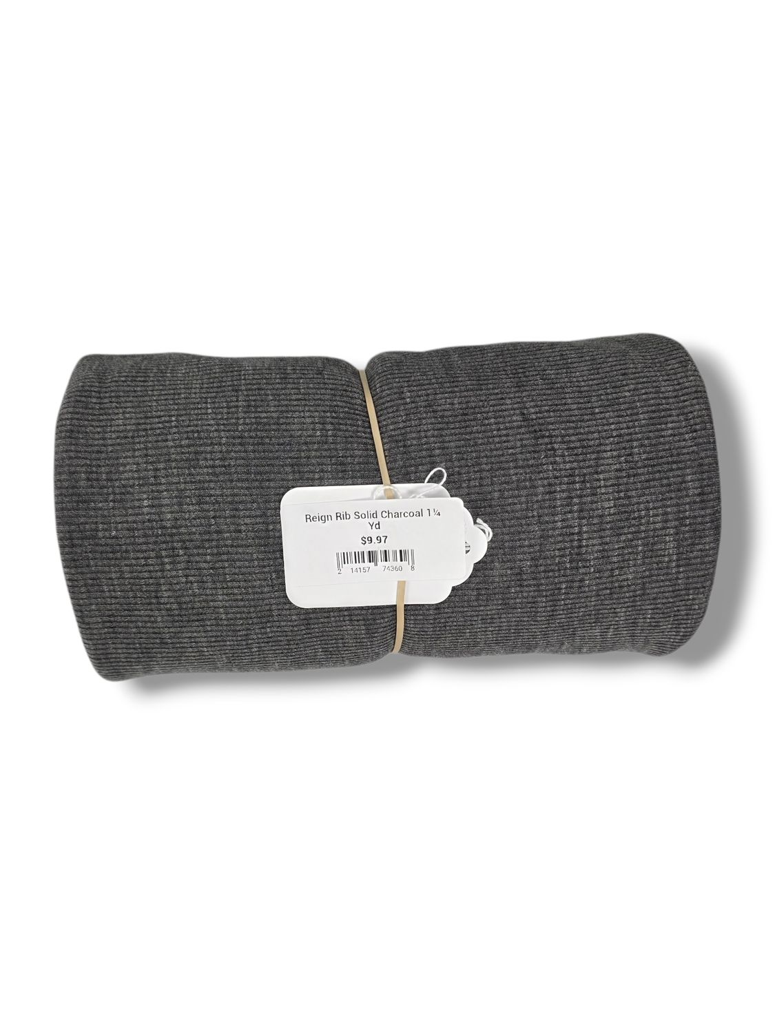 Reign Rib Solid Charcoal 1¼ Yd