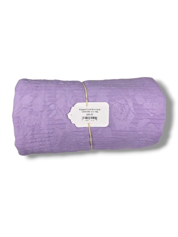 Ragged Leaf Knit Soft Lavender 2½ Yds
