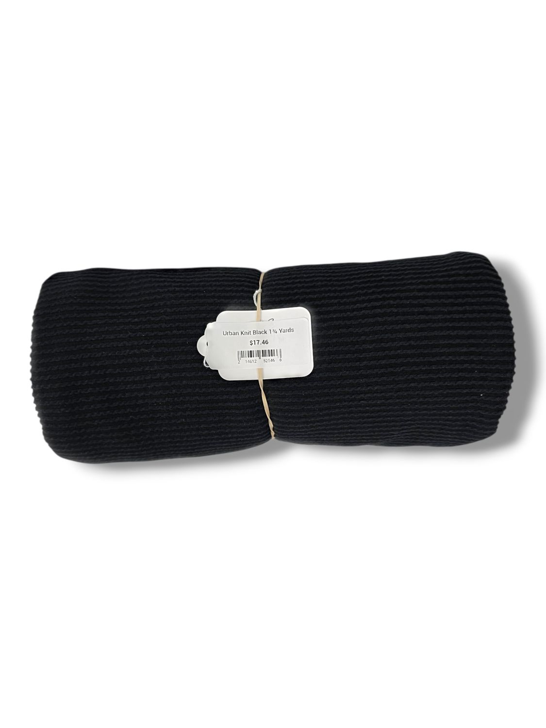 Urban Knit Black 1¾ Yards