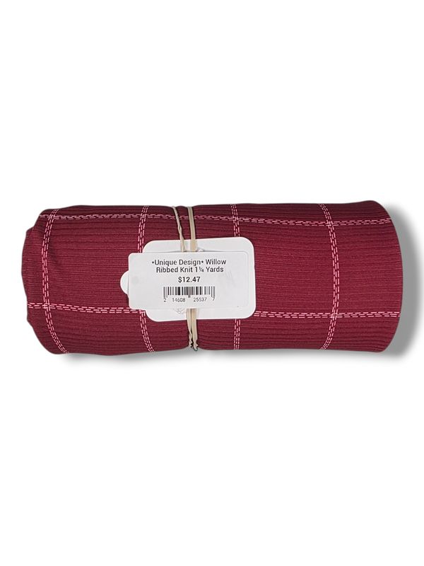 *Unique Design* Willow Ribbed Knit 1¼ Yards