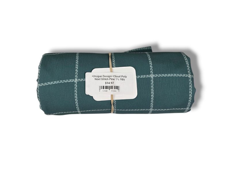 *Unique Design* Cloud Poly Noel Stitch Pine 1½ Yds