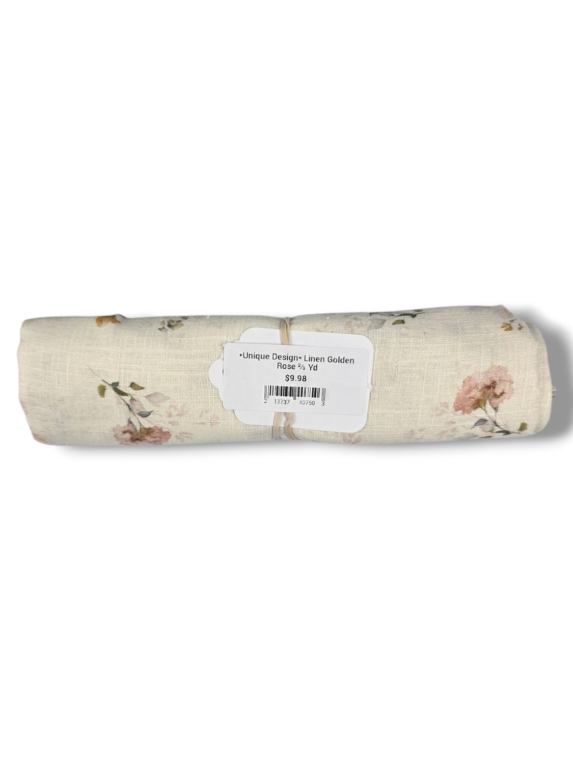 *Unique Design* Linen Golden Rose ⅔ Yd
