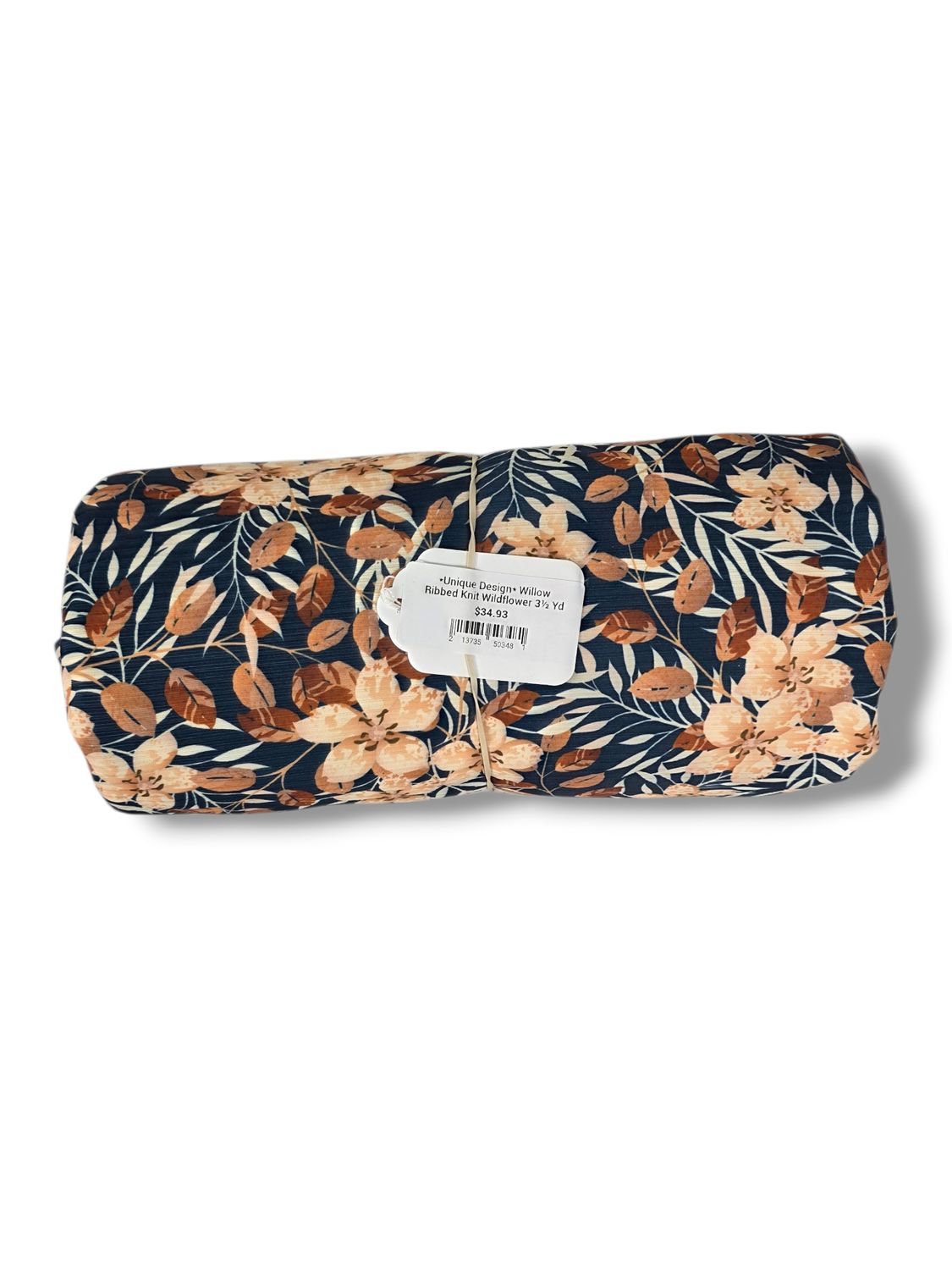 *Unique Design* Willow Ribbed Knit Wildflower 3½ Yd