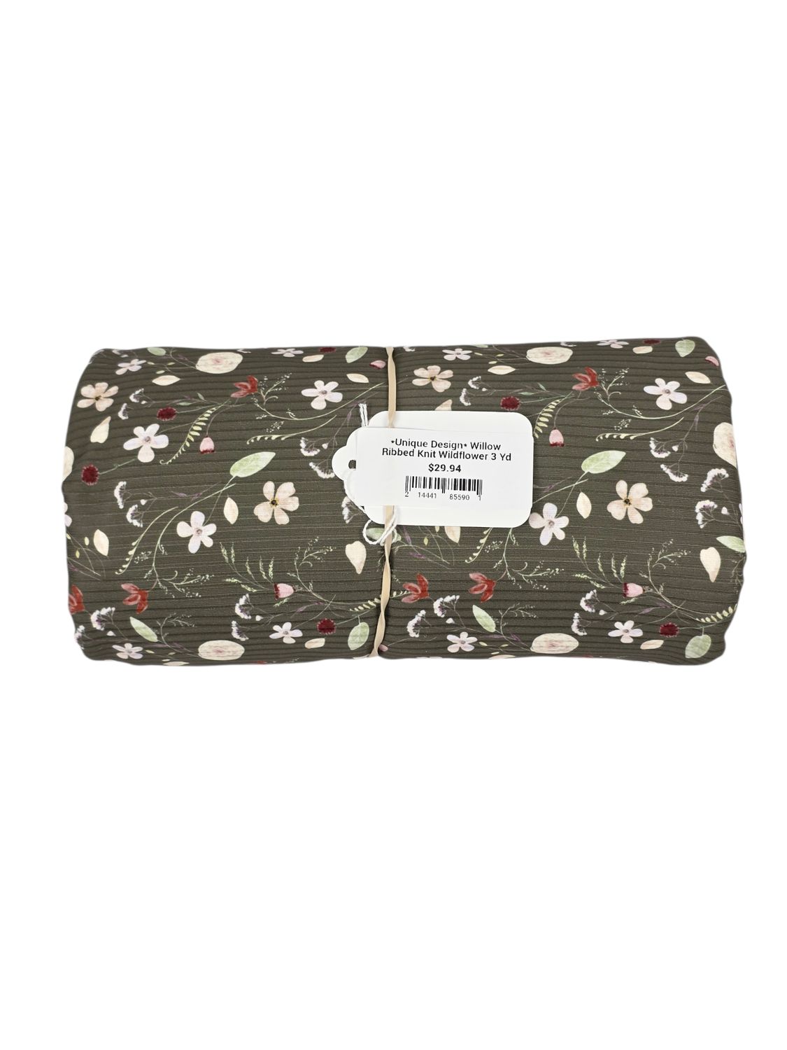 *Unique Design* Willow Ribbed Knit Wildflower 3 Yd