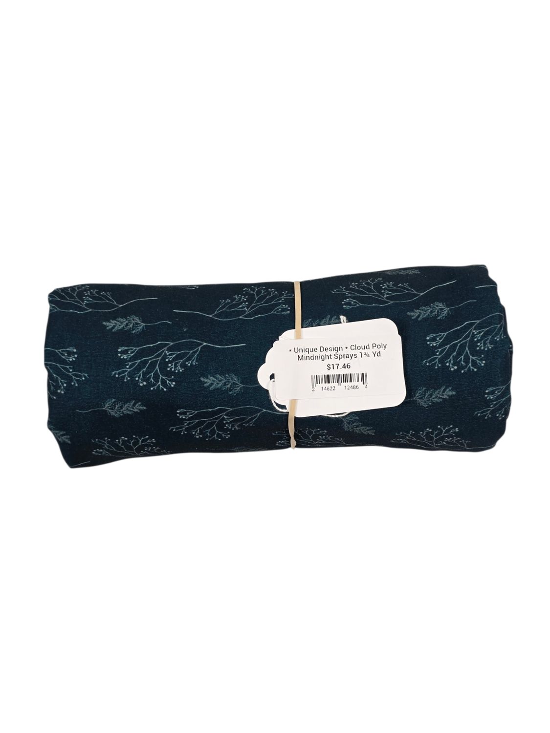 * Unique Design * Cloud Poly Mindnight Sprays 1¾ Yd