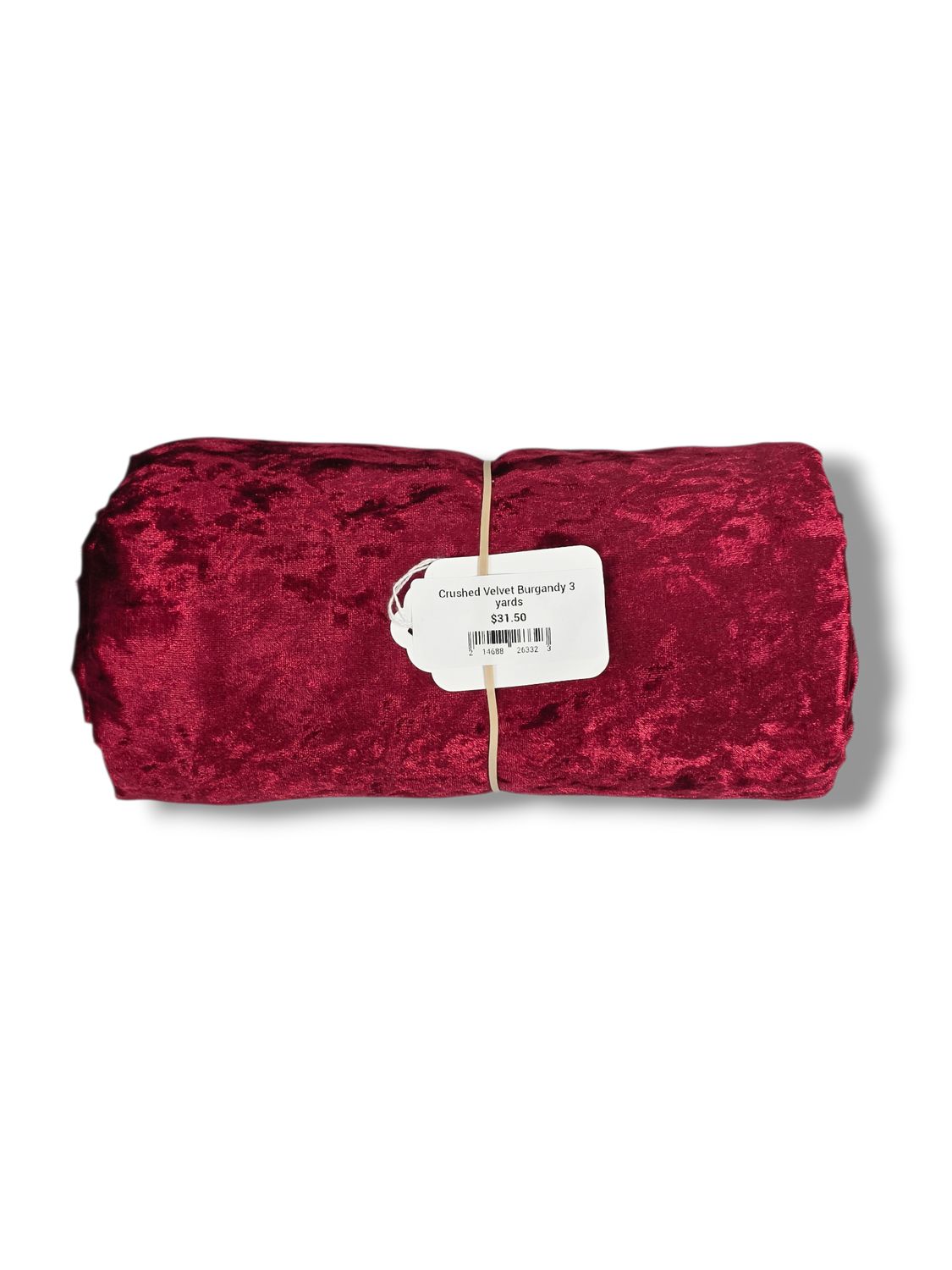 Crushed Velvet Burgandy 3 yards