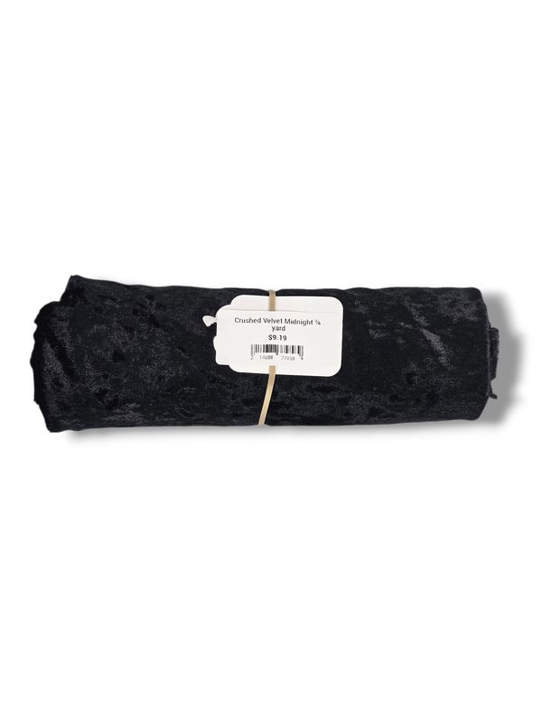 Crushed Velvet Midnight ⅞ yard