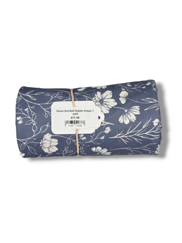Swiss Dot Knit Subtle Petals 1 yard