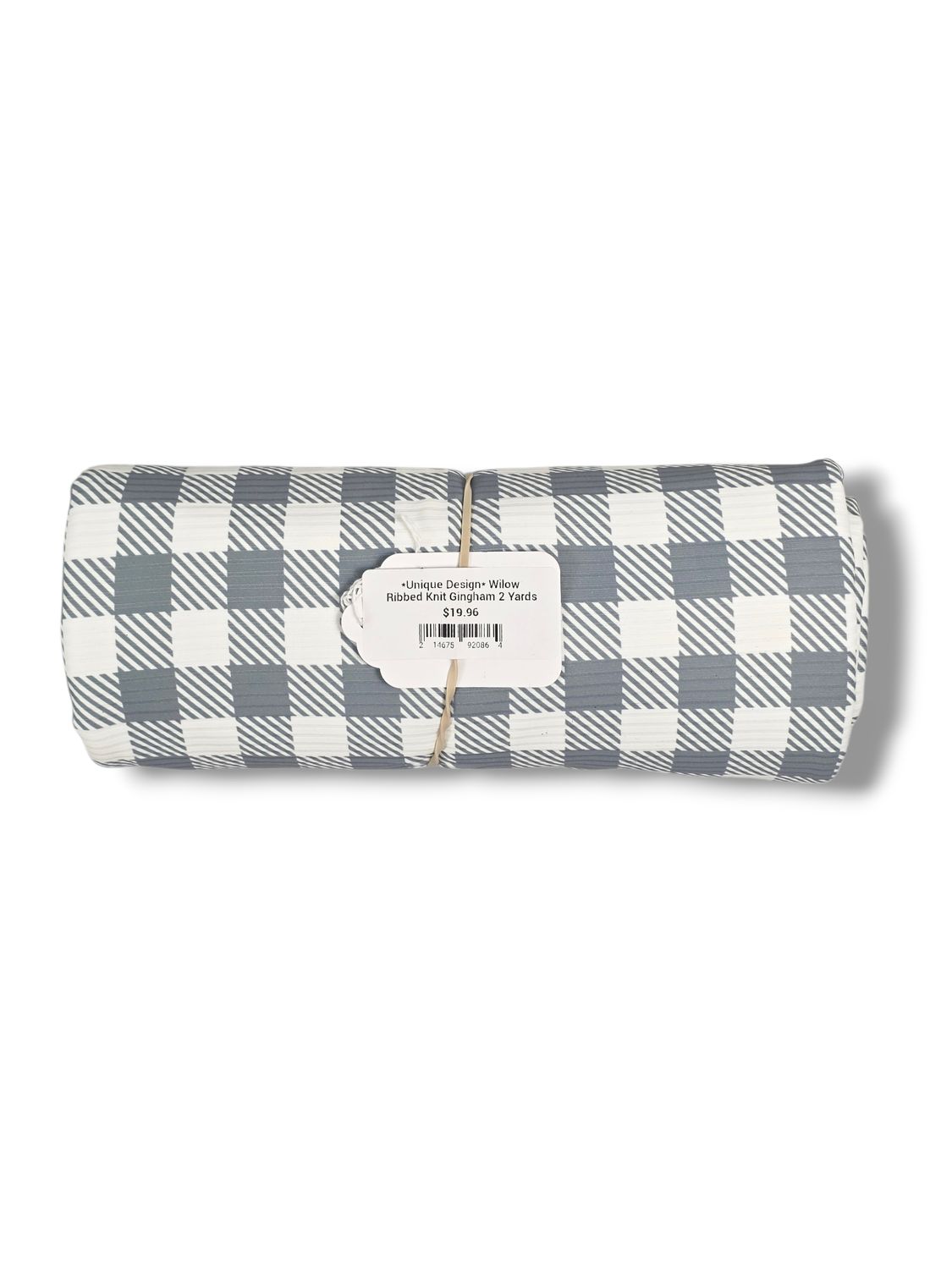 *Unique Design* Wilow Ribbed Knit Gingham 2 Yards