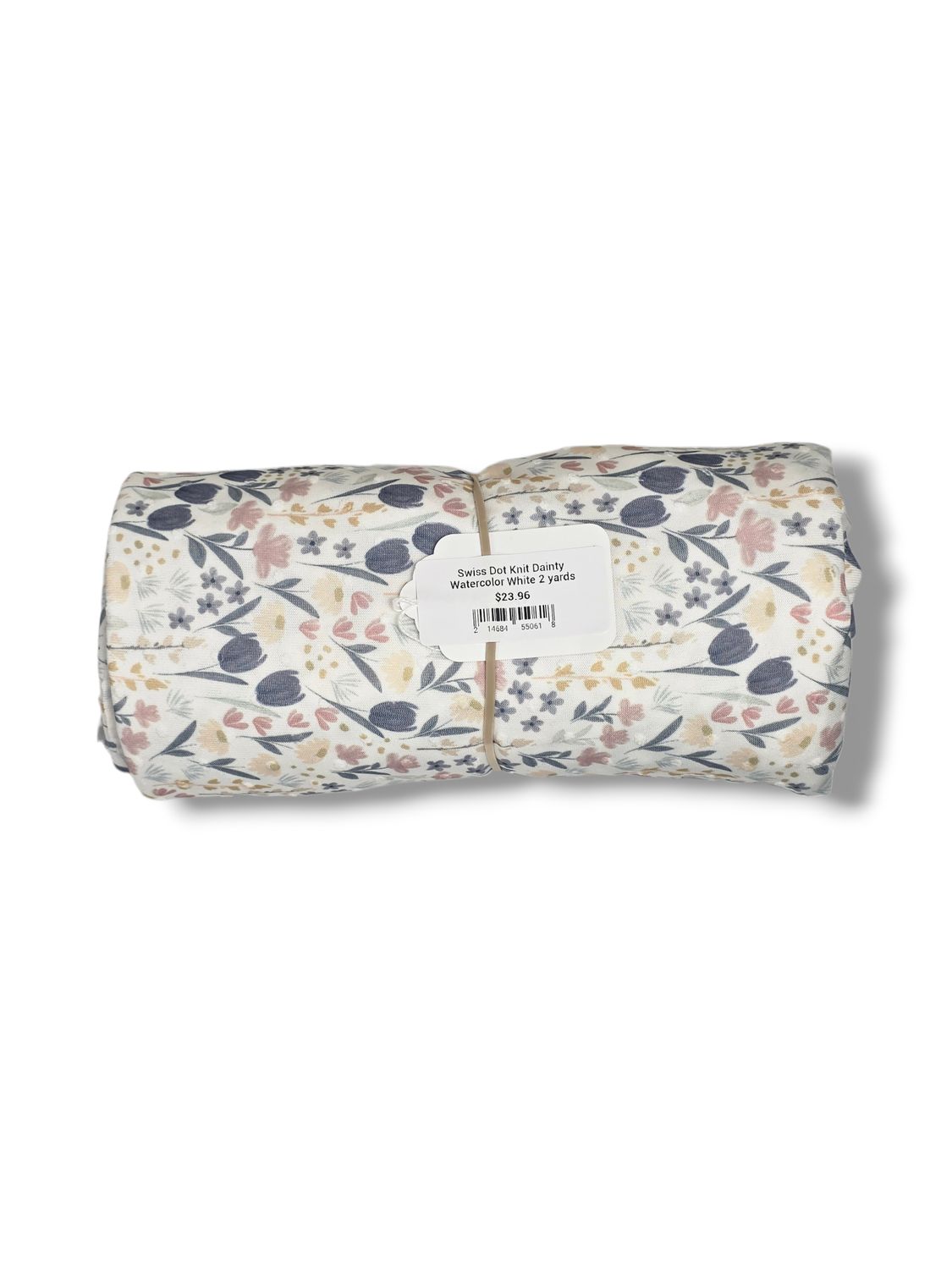 Swiss Dot Knit Dainty Watercolor White 2 yards