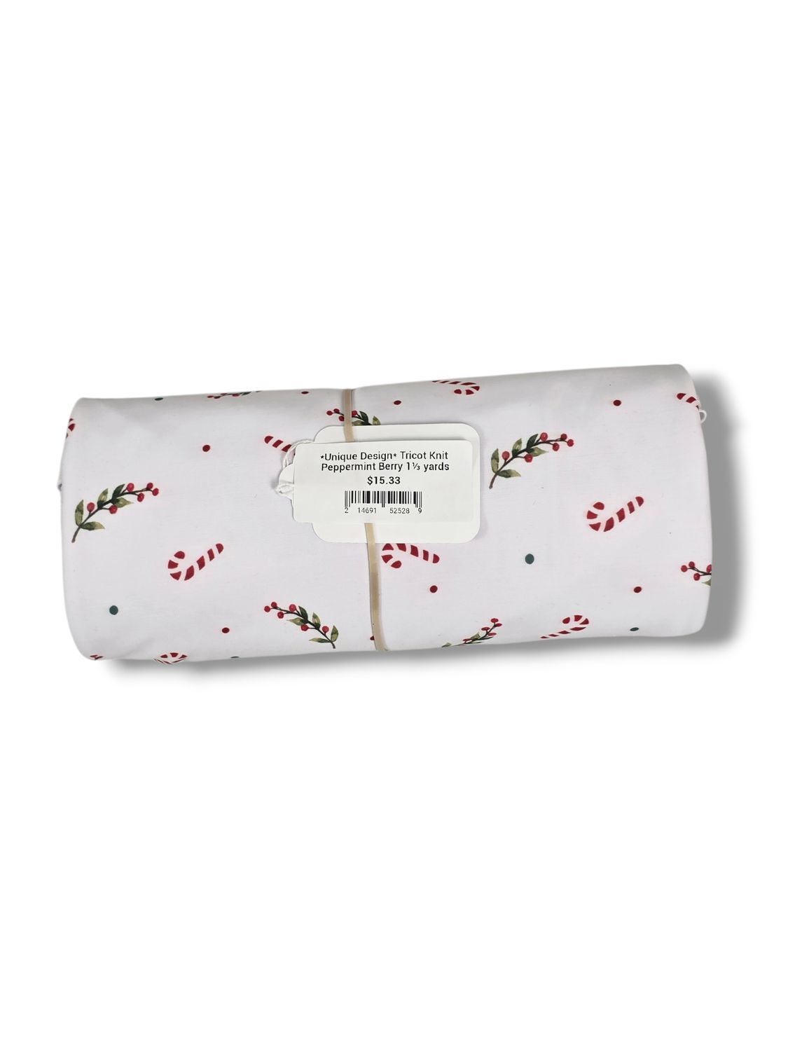 *Unique Design* Tricot Knit Peppermint Berry 1⅓ yards