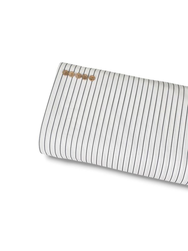 *Unique Design* Poly Breeze Minimal Stripe White