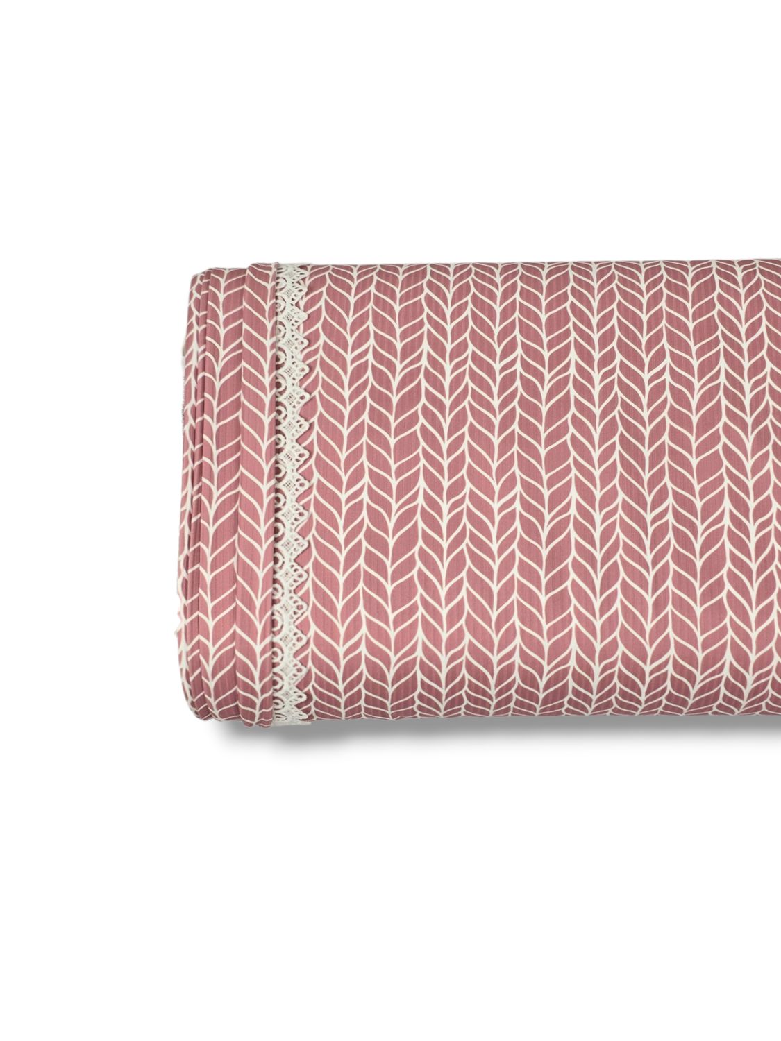 *Unique Design* Willow Ribbed Knit Willow Weave Rose