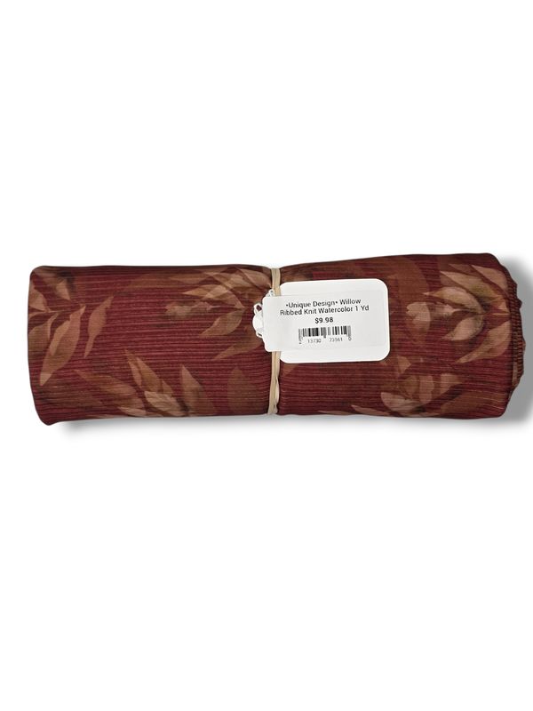 *Unique Design* Willow Ribbed Knit Watercolor 1 Yd