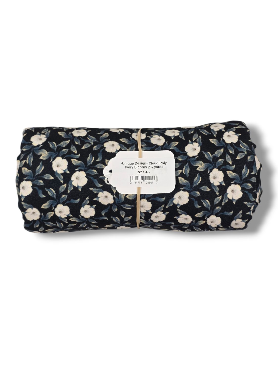 *Unique Design* Cloud Poly Ivory Blooms 2¾ yards