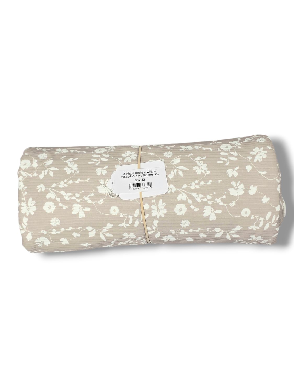 *Unique Design* Willow Ribbed Knit Ivy Blooms 3¾ yards