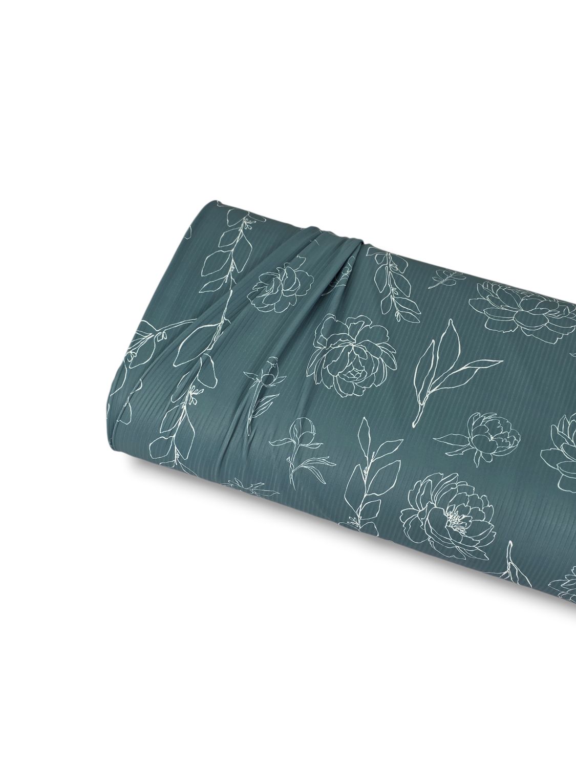 *Unique Design* Willow Ribbed Knit Peony Sketch Sage