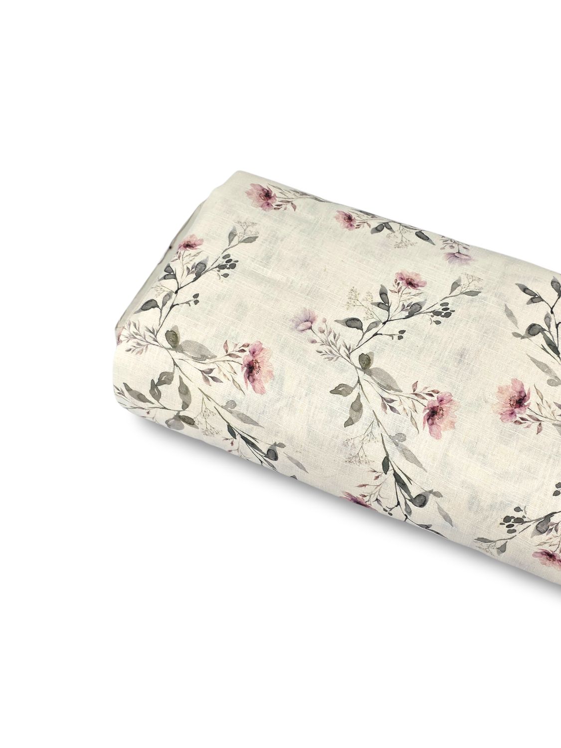 *Unique Design* Linen Misty Garden White